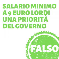 salario minimo: le proposte del governo non sono credibili