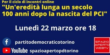 22/03 – ore 18,00 – Un’eredità lunga un secolo