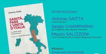 PD Rivoli. Presentazione del libro “Sanità, fare l’unità d’Italia” (23/11 ore 21,00 live su fb)