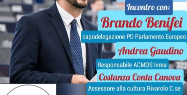 PD Ivrea. Live “Quale Europa nella crisi post-Covid” con Brando Benifei (sabato 30 maggio 2020 h 15,30)