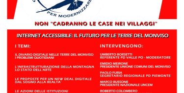 12/01  Ore 21 –  PD CUNEO – I martedì del PD –  Internet accessibile per le terre del Monviso