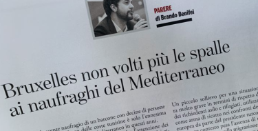 Benifei: “Bruxelles non volti più le spalle ai naufraghi del Mediterraneo”