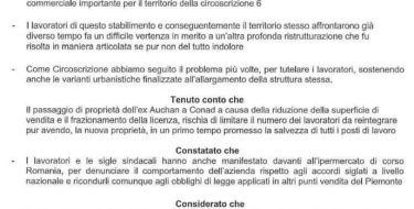 SOLIDARIETÀ E SUPPORTO AI LAVORATORI EX AUCHAN