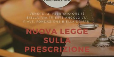 21/02 PD BIELLESE. INCONTRO CON LA SENATRICE ROSSOMANDO PER DISCUTERE DELLA PRESCRIZIONE