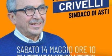 AMMINISTRATIVE 2022. PD ASTI CON PAOLO CRIVELLI SINDACO