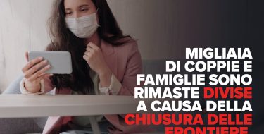 Migliaia di coppie e famiglie rimaste divise per la chiusura delle frontiere europee. Benifei: “C’è bisogno di un intervento immediato”