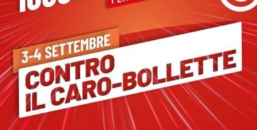 Mobilitazione 1000 piazze per l’Italia contro il caro bollette