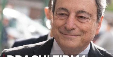 Il Premier Mario Draghi firma il Patto per Torino