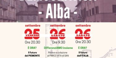 PD ALBA. FESTA DE L’UNITÀ 2020 (25-26 settembre)