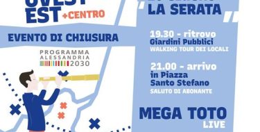 Amministrative 2022 – Alessandria. Festa di chiusura con il candidato sindaco Giorgio Abonante