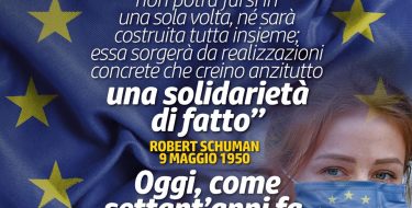 9 maggio Festa dell’Europa. 70 anni di solidarietà