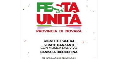 Festa de l’Unità della provincia di Novara – 16-18 settembre 2022