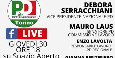 Lavoro: come organizzare la Fase2. Live con Debora Serracchiani su Spazio aperto