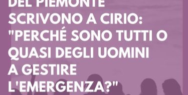 Le Democratiche del Piemonte scrivono a Cirio: “Perché sono tutti o quasi degli uomini a gestire l’emergenza?”