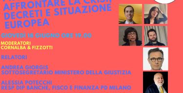 PD Carpignano Sesia. Live Fb “Provvedimenti per affrontare la crisi, decreti e situazione europea”. Con Andrea Giorgis (18 giugno 2020 h 19,00)