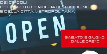 PD Torino: sabato 13 giugno apertura straordinaria dei circoli