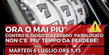 6/7 – Presidio per la Difesa della Legge contro il Gioco d’Azzardo