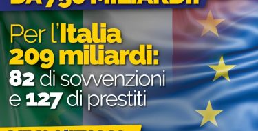 Recovery Fund. Viva l’Italia, viva l’Europa unita e solidale!