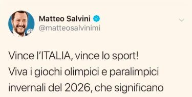 OLIMPIADI INVERNALI, FURIA “LA VERITA’ E’ CHE CHI CI GOVERNA NON HA NESSUNA IDEA DI SVILUPPO DEL TERRITORIO”