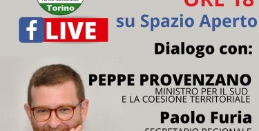 SPAZIO APERTO TORINO – Live con il Ministro Provenzano (giovedì 7 maggio 2020 h 18,00)